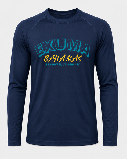 Exuma Bahamas Long Sleeve Performance — Island Colors