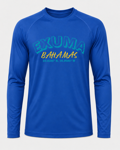 Exuma Bahamas Long Sleeve Performance — Island Colors