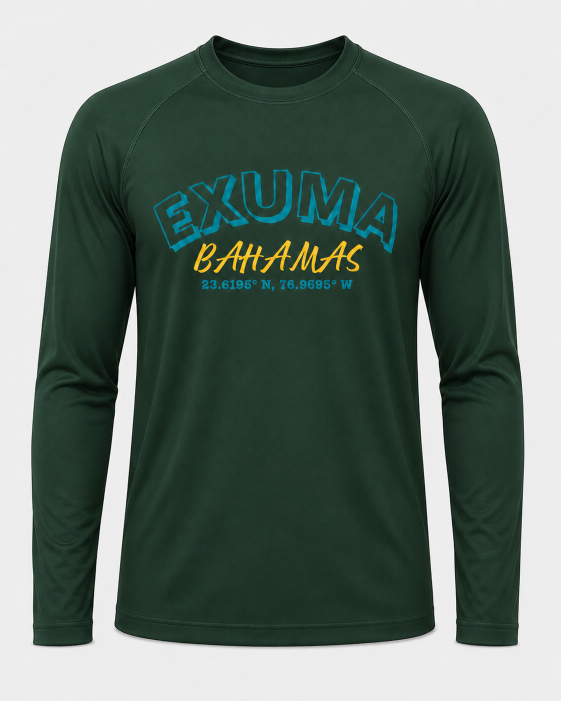 Exuma Bahamas Long Sleeve Performance — Island Colors