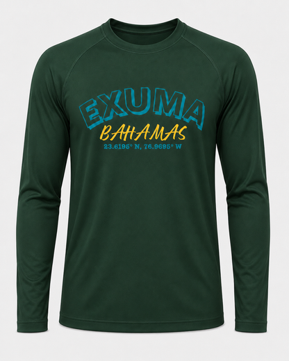 Exuma Bahamas Long Sleeve Performance — Island Colors