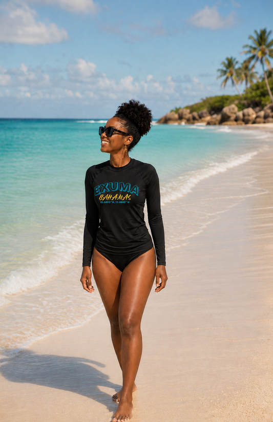Exuma Bahamas Long Sleeve Performance — Island Colors