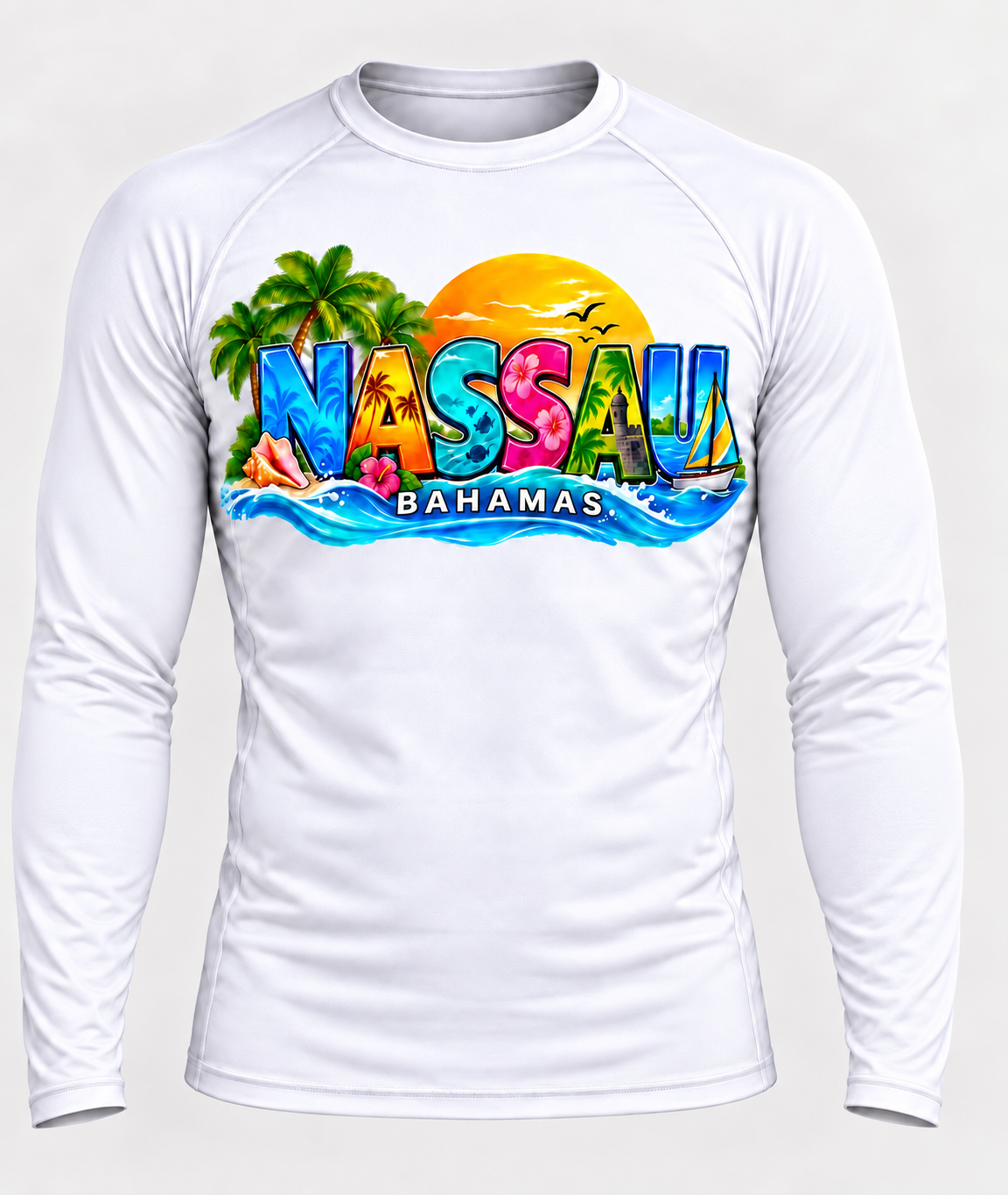 Nassau Bahamas Performance Rash Guard