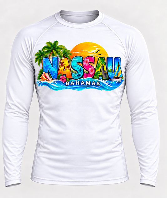 Nassau Bahamas Performance Rash Guard