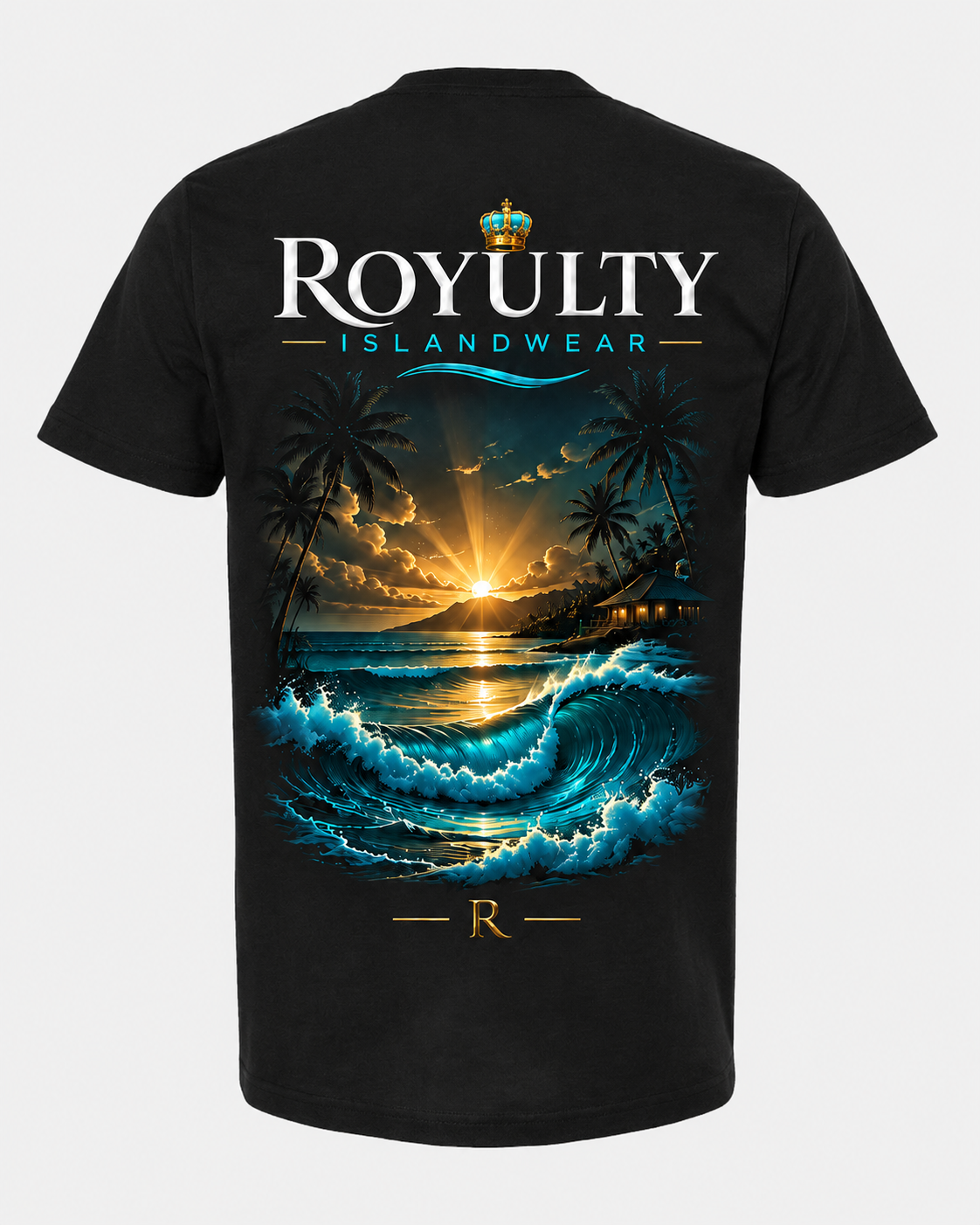 Sunset Crown Black Hoodie