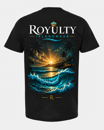 Sunset Crown Black Hoodie